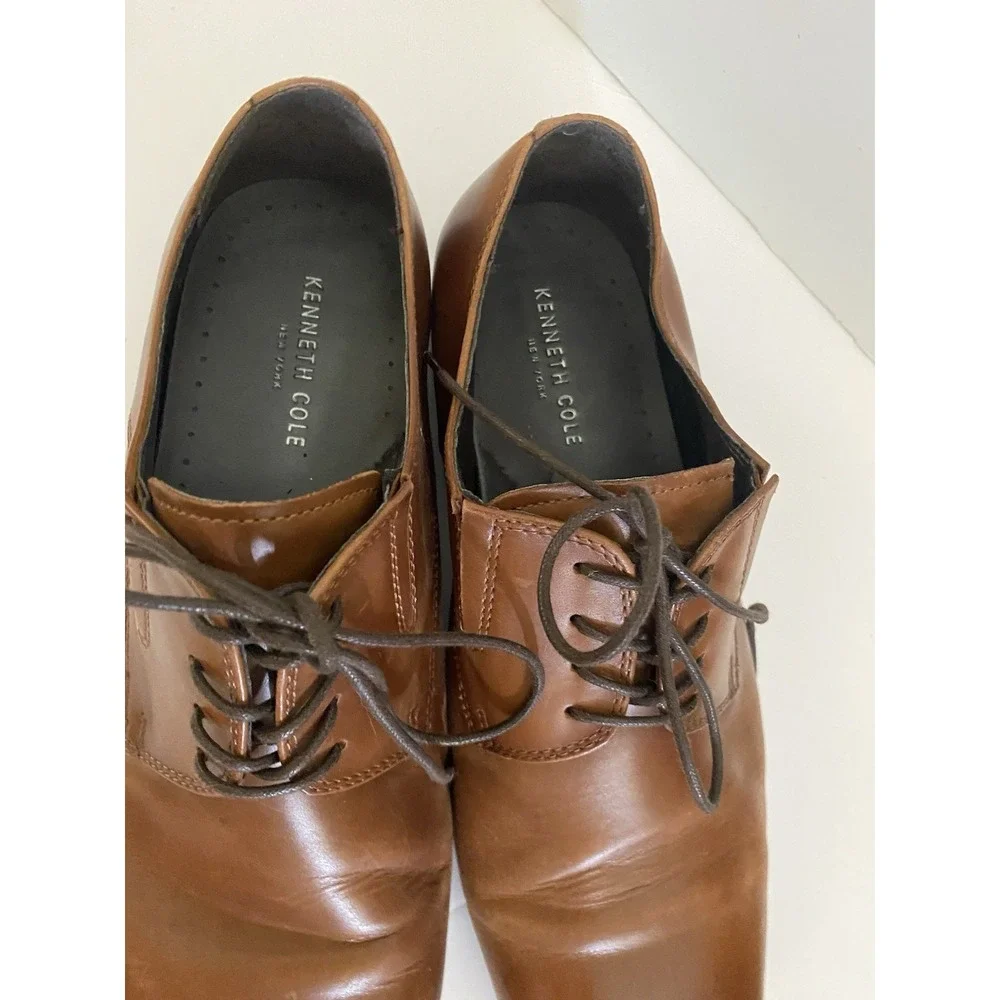 Kenneth Cole Shoes Size‎ 12 M Brown  Lace Oxfords Mens Shoes